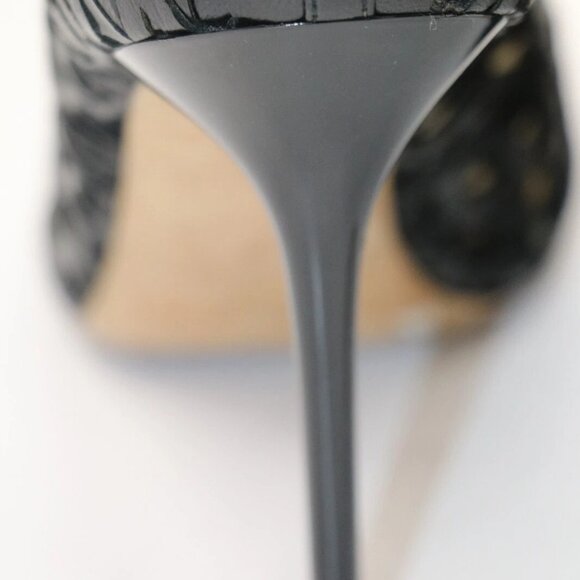 Jimmy Choo Tactic Cut Out Caged Black Bootie Pumps Womens EU 38 US 8 - Picture 8 of 16